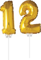 Folie Ballon Goud "12" (40CM)