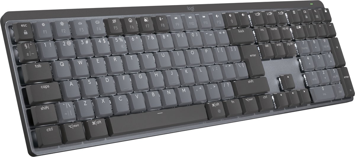 Logitech MX Mechanical - Draadloos Mechanisch Toetsenbord - Clicky - Qwerty - Grijs
