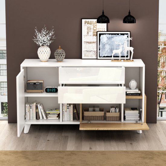 Antieke Franse commode kast, dressoir, ladekast marmer blad. - Flashback Furniture