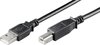 USB naar USB-B kabel - USB2.0 - tot 0,5A / zwart - 7 meter