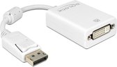 DeLOCK 61765 cable gender changer DisplayPort DVI-I Blanc