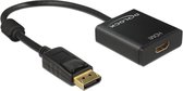 DeLOCK Premium DisplayPort 1.2 naar HDMI 1.4 actieve adapter (4K 30 Hz) / zwart - 0,20 meter