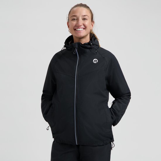 Rogelli Commuter Core Regenjas Fiets Dames en Heren - Waterdicht - Zwart - Maat 3XL