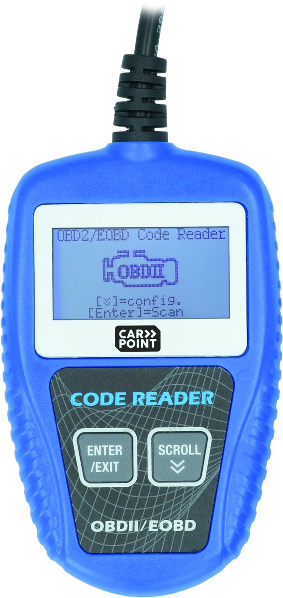 Carpoint OBD2 Scanner – Voor Auto’s vanaf 1996 – 2.2" LCD Display – Live Data & Foutcodes – Plug & Play thumbnail 2
