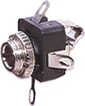 3,5mm Jack (v) inbouw connector - plastic - 4 soldeerpunten / stereo