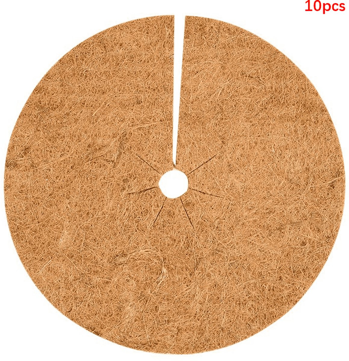 10 stuks ronde kokospalmmatten van 30 * 30 cm, platte matten, bloempotmatten, strakke grasbestendige kokosmatten
