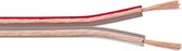 Transmedia Luidspreker kabel (CCA) - 2x 4,00mm² / transparant - 100 meter