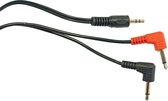 Electrovision 2x 3,5mm Jack (m) mono - 3,5mm Jack (m) stereo audio splitter kabel - 1 meter