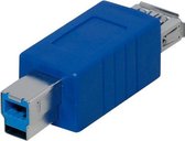 Transmedia USB-B (m) - USB-A (v) adapter - USB3.0 / blauw