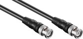 S-Impuls BNC (m) - BNC (m) kabel - RG58 - 50 Ohm / zwart - 5 meter