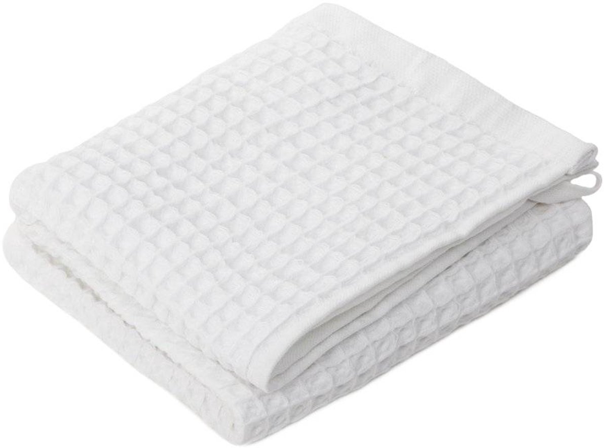 HOMLA - Towel - VAFFEL - Wit - 70x130cm