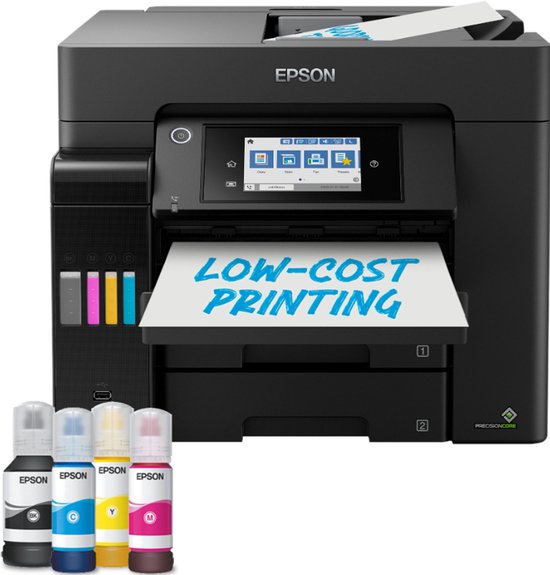 Epson EcoTank ET-5855 - Inkjet Printer - Wifi - Zwart