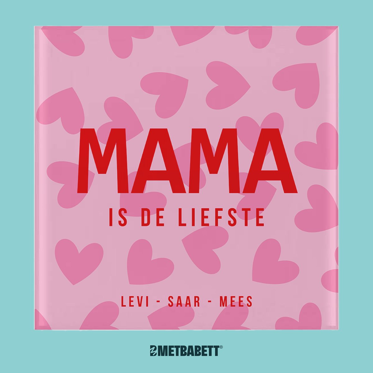 Moederdag Cadeau - Tegeltje - Personaliseren - Gepersonaliseerd - Mama - Cadeautje - Wanddecoratie