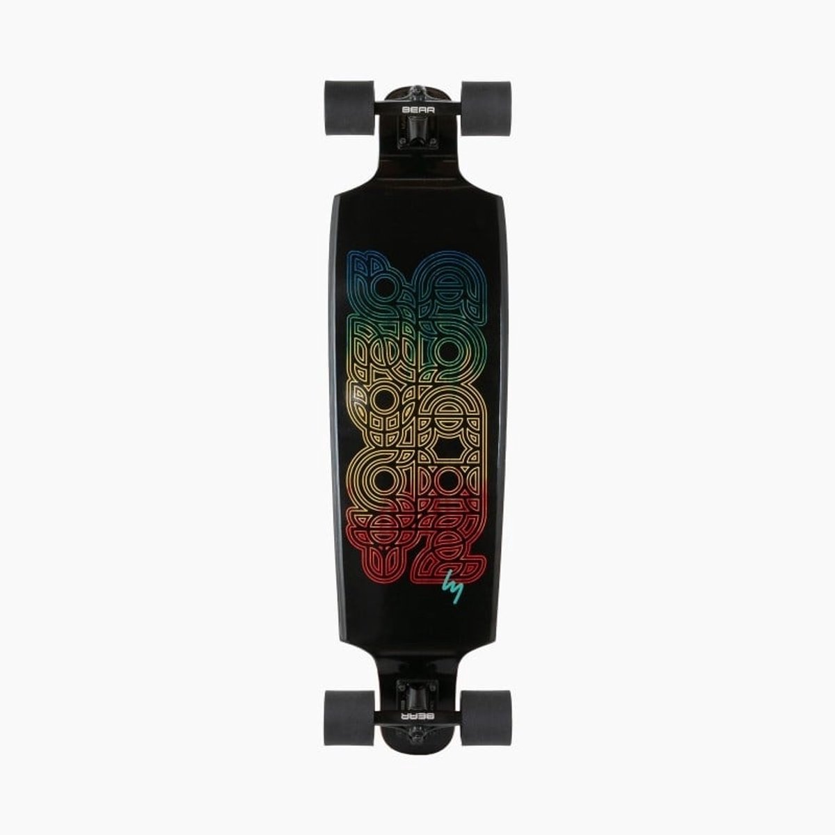 Landyachtz Top Cat 37 Longboard Fade – Veelzijdig Freeride Board voor Alle Niveaus Veelkleurig