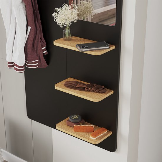 Vicco Garderobe Fyrk, Antiek hout, 100 x 190 cm