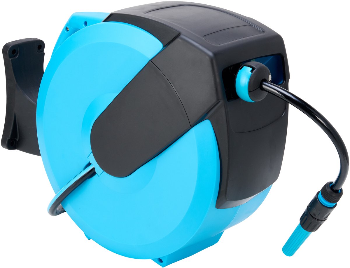 Bol.com Brixy Wandslangbox - 25 Meter - Slanghouder - Tuinslang Met Haspel - 180° Draaibaar - Automatisch - Slanghaspel aanbieding