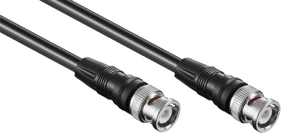 BNC (m) - BNC (m) kabel - RG59 - 75 Ohm / zwart - 25 meter