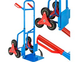 tectake® Trapsteekwagen - Traploper - Robuust Stalen Frame met Sterwielen - Belastbaar tot 200 kg - Ideaal voor Verhuizingen, Leveringen en Tuinwerk - 103 x 49 x 66 cm - Steekwagen voor Trappen - Trolley