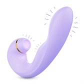 Ivy Lux® Satisfaction – Luxe Luchtdruk Vibrator met 3 Motoren, G-spot & Clitoris Stimulatie – Waterdicht – Dildo – Oplaadbaar – Voor Vrouwen & Mannen