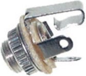 3,5mm Jack (v) inbouw connector - metaal - 3 soldeerpunten / stereo