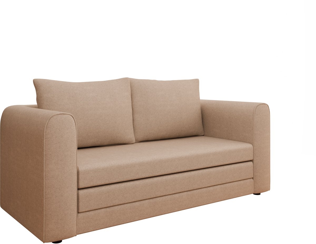 Homesy The Essence of Comfort Slaapbank ARELIS, sofa met slaapfunctie, moderne bank, 2-zits, beige