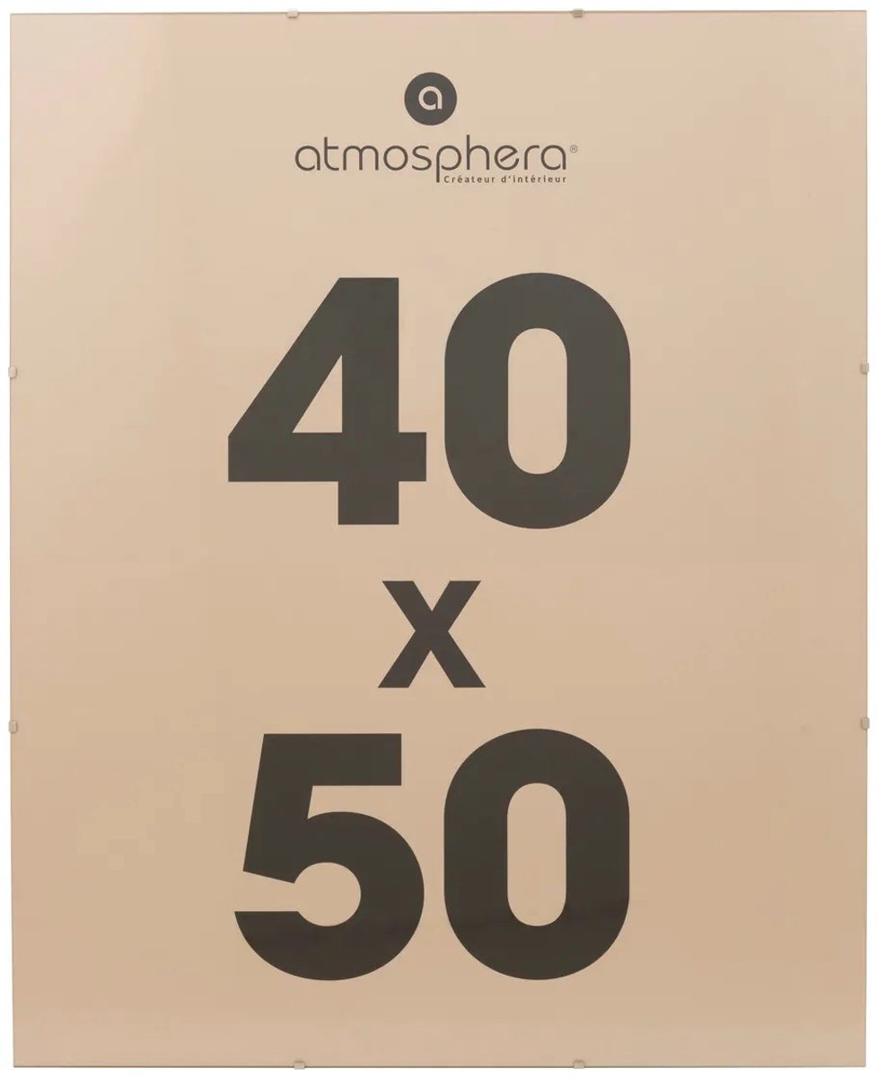 Atmosphera Fotolijstje zonder rand - voor 40 x 50 cm foto - mdf/kunststof - Het basic fotolijstje Transparant