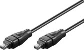 S-Impuls FireWire 400 kabel met 4-pins - 4-pins connectoren / zwart - 5 meter
