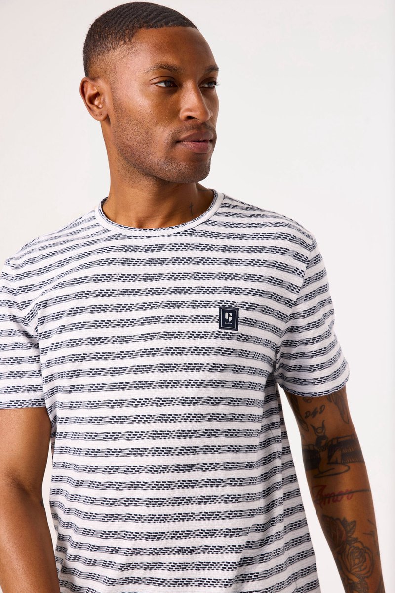 GARCIA Heren T-shirt Wit Korte mouw