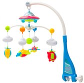 Baby Mix Muziekmobiel - Boxmobiel - Draaicarrousel - Met Projector & Afstandsbediening - Vliegtuigen - Voor Wieg, Box of Kinderkamer - Mobiele Speelgoedfiguren - Slaapmobiel - Schommelmobiel