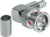 BNC (m) krimp connector voor RG59 kabel - 75 Ohm / haaks