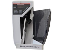 Draagbare Geldteller – Geldtelmachine – Biljettelmachine – Geld Scanner – Bankbiljetten Teller – Geldtelapparaat – Automatische Optelfunctie–Compact & Draagbaar–Snel & Nauwkeurig –Geschikt voor Euro, Dollar, Ponden &Werkt op Batterijen & Netstroom!