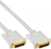 DVI-D Dual Link monitor kabel - verguld / wit - 5 meter