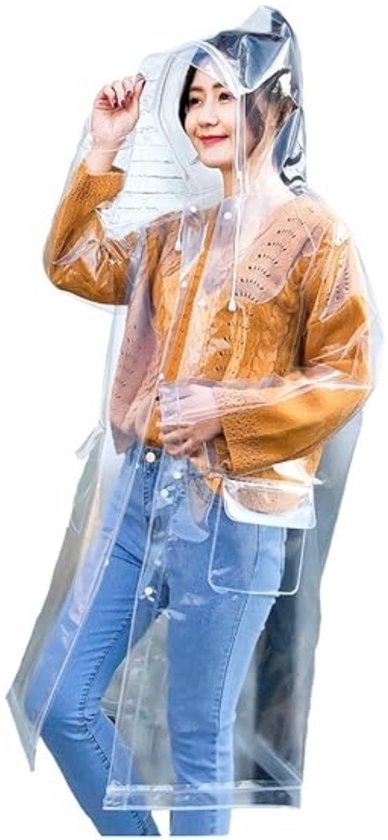 HAGOT Regenponcho voor kinderen, lichte kinderregenjas, herbruikbare waterdichte regencape voor kinderen, waterdichte regenponcho, voor kleine kinderen, met capuchon en mouwen, voor meisjes en