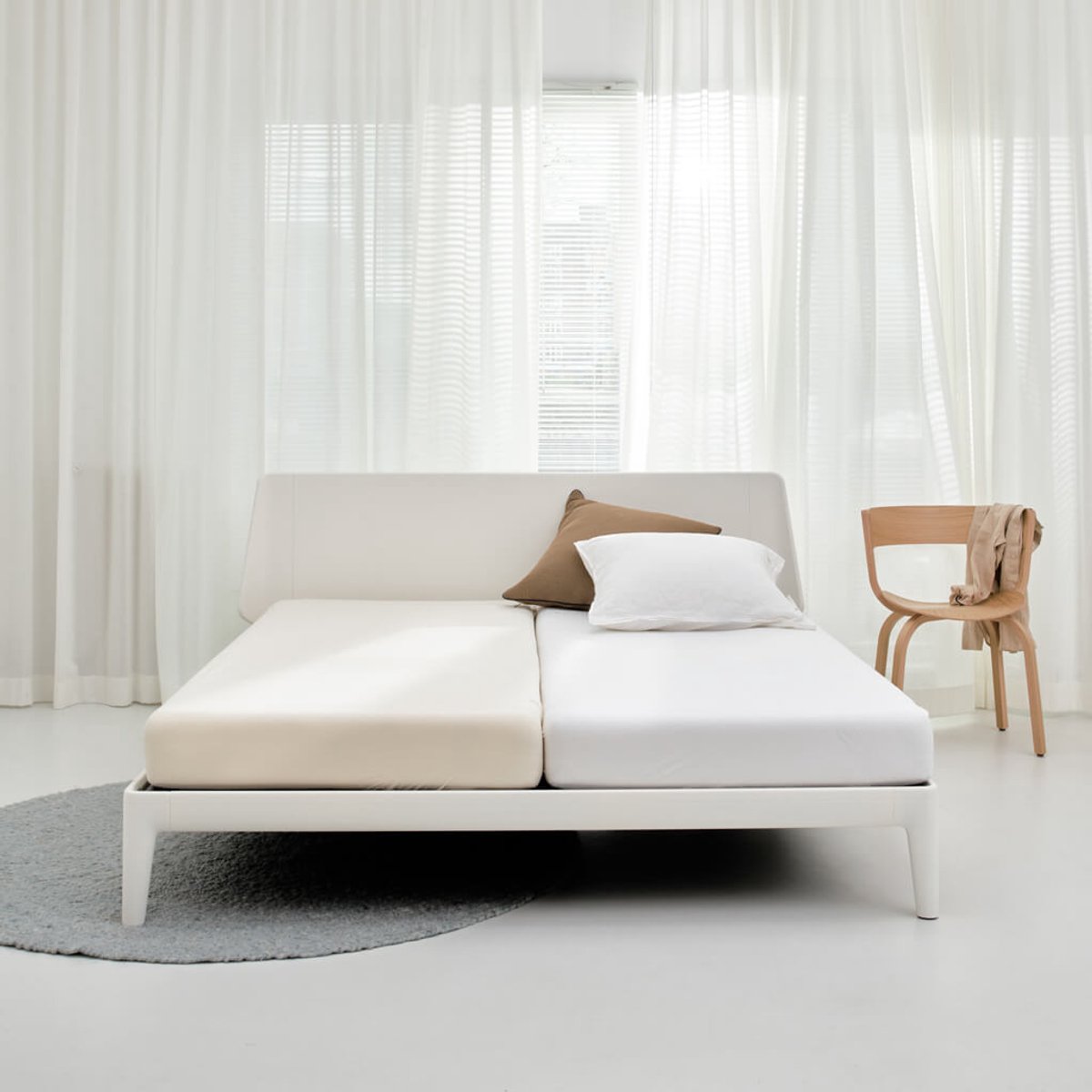 Auping Jersey 235 hoeslaken voor matras - 120 x 200/210/220 cm - Wit - Biologisch katoen thumbnail 3