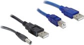 DeLOCK Cableset 2x USB-A / DC + USB-B