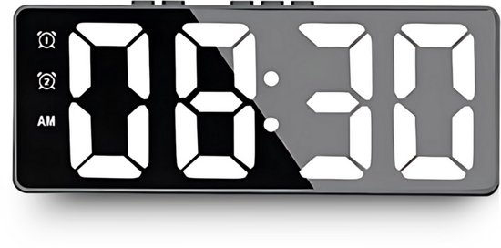 Lumivéra digitale wekker – led – reiswekker – zwart