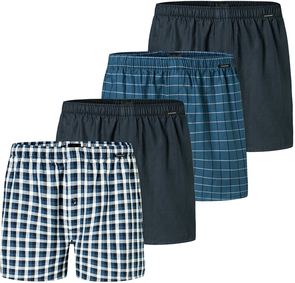 Schiesser Heren boxershort 4 pack Web