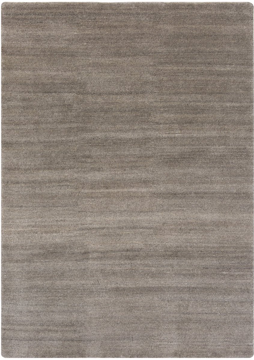 Lino Heritage Grey Vloerkleed 140x200cm - Handgeknoopt Luxe Tapijt - 100% Handgesponnen Wol - 15mm dik - 4,5kg/m² - 57800 knopen/m² - Hoogpolig Tapijt met Verfijnde Afwerking - Grijs Tapijt Woonkamer - Eetkamer - Slaapkamer