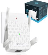 Gadgetplace WiFi Versterker Stopcontact met Extra Groot Bereik - 1200Mbps - WPS Knop - 5Ghz + 2.4Ghz Dual Band - WiFi Booster - Wifi Repeater