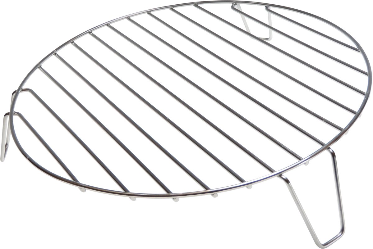 27,5 cm Dparts magnetronrooster - 5,5 cm hoog - groot universeel rooster voor in magnetron en oven - rond ovenrooster — afbeelding 1