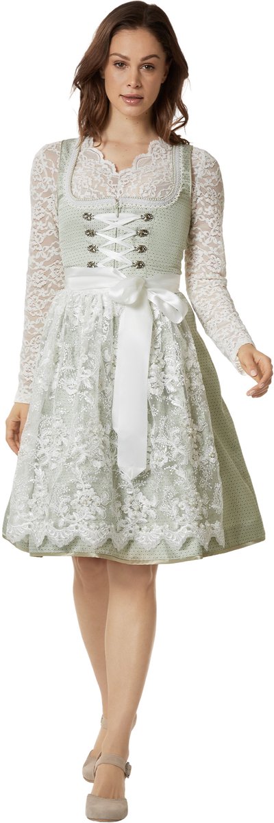dressforfun - Vrouwenkostuum midi-dirndl Klara - 46 - Verkleedkleding Oktoberfest - Duitse Jurk - Feestkleding - Klederdracht - Feest - Partykleding