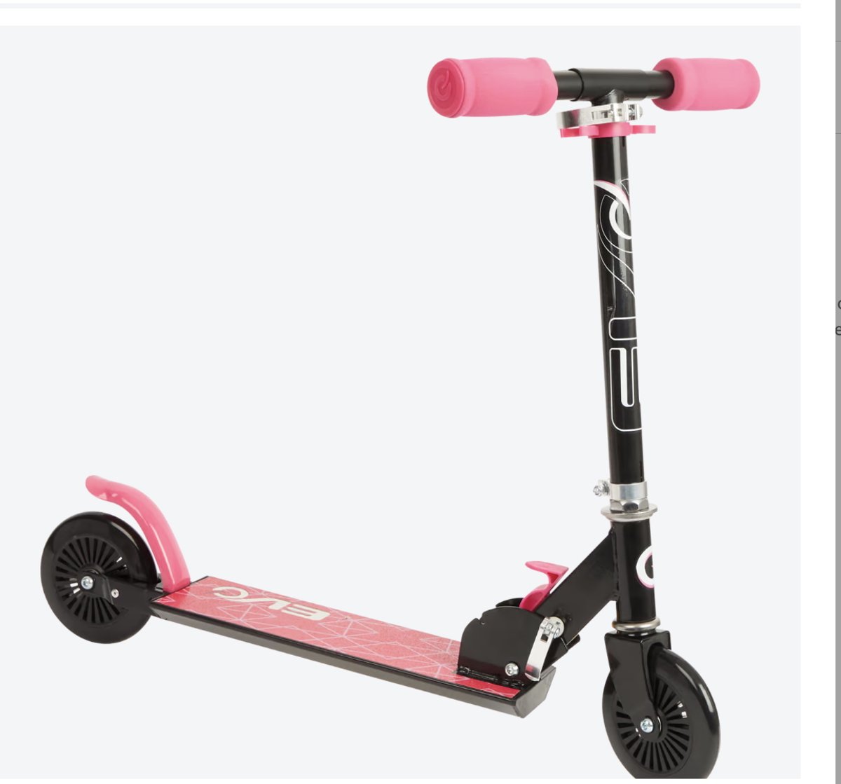Evo Inline Step - Roze - 125 mm, Vanaf 5 jaar, Zowel inklapbaar als verstelbaar,Voor kinderen van maximaal 50 kg