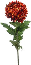 Emerald - Fleur de chrysanthème artificielle 75 cm flamme - Plante artificielle pour usage intérieur