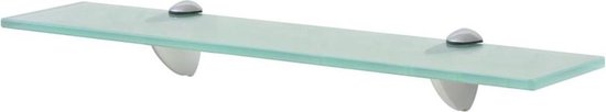 vidaXL Étagère flottante 50x20 cm 8 mm Verre - Étagère flottante - Planches flottantes - Étagère murale - Étagères murales