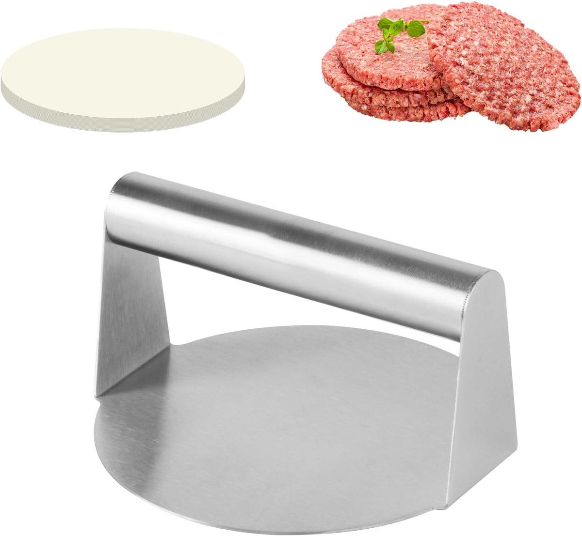 Burger Smasher - Grill Press - Gietijzeren Bakplaat