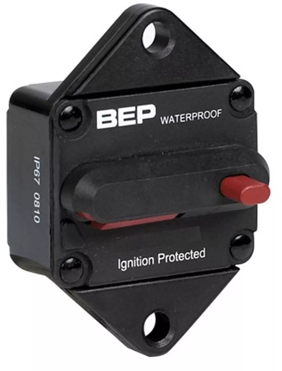 BEP Single Pole Thermal Circuit Breaker 30V DC 40 Panel Mount│185040P-DSP