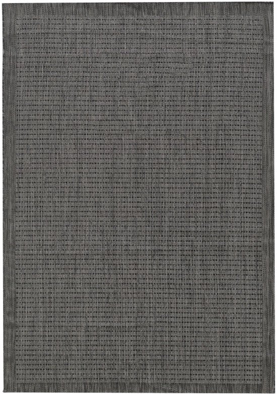 Vloerkleed Domino - grijs - 80x150 cm | Leen Bakker
