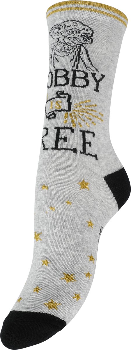 Harry Potter Dobby Is Free Uniseks sokken, meerkleurig, S-M, meerkleurig, M