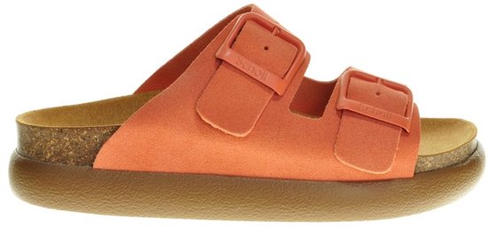 Scholl Noelle Chunky Sandales pour femmes en Daim orange - Femme - Taille 38
