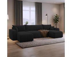 U-bank met opbergruimte Romee - Teddy stof - bol.com - Beddenbriljant